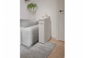 Тумба узкая универсальная 2 полки арт. 167 белый