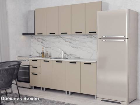 Кухонный гарнитур Орешник 2000 мм Матовый Вижен