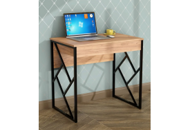 Стол письменный Ромео Дуб крафт золотой/черный матовый