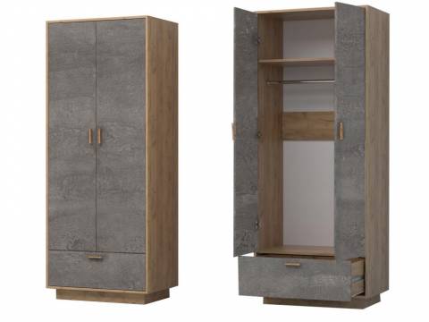 Шкаф Эго ШК-1 камень темный цоколь