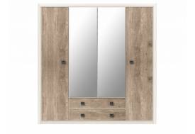 Шкаф SZF4D2S Коен Ясень Снежный