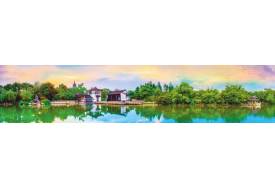 Фартук с фотопечатью Дом у озера SP218