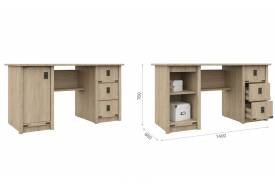 Стол письменный Валенсия 1дверь 3ящика