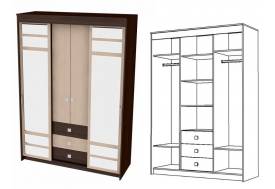 Шкаф купе Комби Юнона