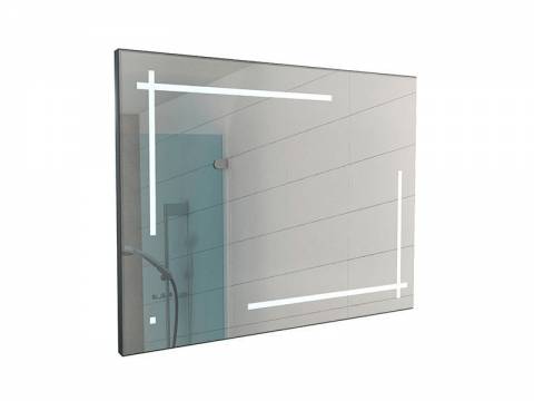Зеркало Рэй Ray 100 black с подсветкой Sansa